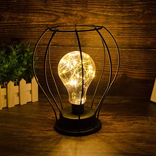 Nueva Forma Minimalista de Alambre de Cobre en la habitación de la niña Dormitorio Bar decoración lámpara de la batería luz de Escritorio de la Noche (