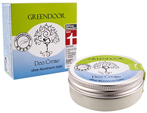 NUEVO, 10% Más Contenido, mismo Precio: Greendoor Desodorante Crema 50ml - sin sales de aluminio, conservantes, vegan, alcohol, Experimentos con animales - Cosmética natural Directo del Fabricante