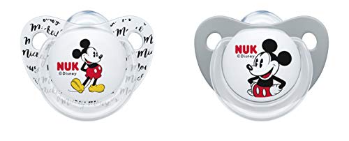 NUK 10176178 - Chupete de silicona con diseño de Winnie the Pooh gris gris Talla:0 - 6 Monate