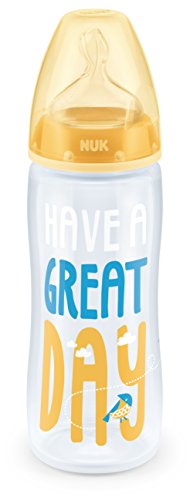 NUK 10216145 Biberón Tetina Silicona, 360 ml, Surtido:Colores Aleatorios