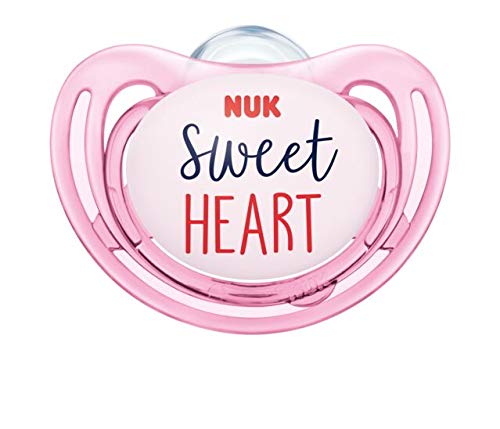 Nuk Freestyle - Chupete con anillo y caja para chupete Rosa.