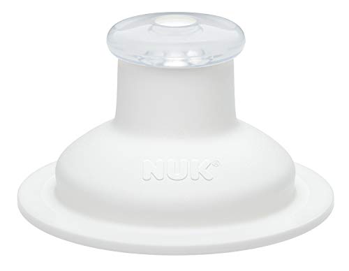 NUK Junior Cup taza aprendizaje, boquilla retráctil con clip y tapa protectora, sin-BPA, 300 ml, azul