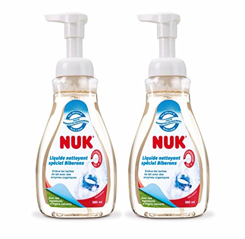 NUK - Líquido limpiador para biberones y accesorios, 2 frascos