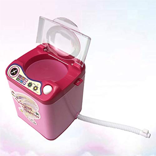 NUOBESTY Mini Lavadora Juguete Esponja de Maquillaje Lavadora Juego de Simulación Juguete de Limpieza para Niños Niños Pequeños Niños