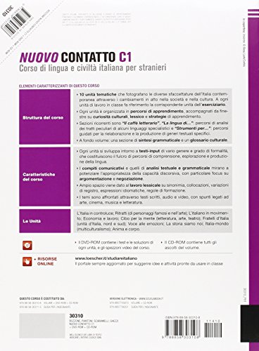 Nuovo Contatto C1. Corso di lingua e civiltà italiana per stranieri (Volume C1 + DVD ROM + CD ROM)