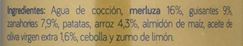 Nutribén 8430094313328 Potitos Suprema de Merluza con Guisantes y Zanahorias desde los 6 Meses 235 g, 1 Unidad