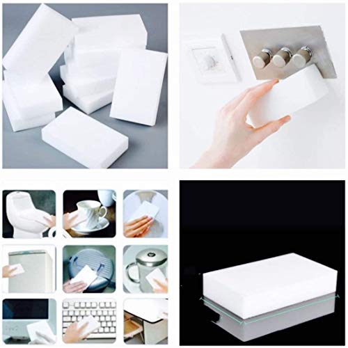 N/X Esponjas Mágicas 30pcs Que Limpian La Esponja Multifuncional para Quitar Las Manchas y Las Marcas Difíciles para La Cocina del Coche 9x6x3cm