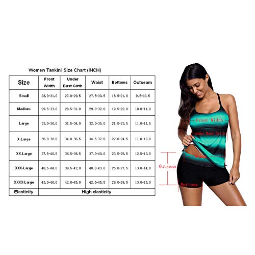 NXY De las Mujeres Trajes de baño Set Tankini con Pantalones Cortos 2 Piezas Traje de baño Ajustable Correas Rayas Color Block Trajes de baño(S-XXXXL)