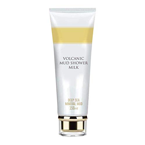 N/Y Leche De Baño De Barro Volcánico De 150 ML, Gel De Ducha De Barro Volcánico para Todo El Cuerpo, Lavado De Cara, Exfoliante, Limpieza Profunda De La Piel Y Blanqueamiento Potente