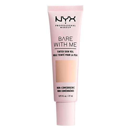 NYX Professional Makeup Base de Maquillaje Velo de Color Bare With Me, BB Cream, Extractos Hidratantes de Aloe y Pepino, Inspirada en el Cuidado de la Piel, Cobertura Ligera, Tono Pale Light
