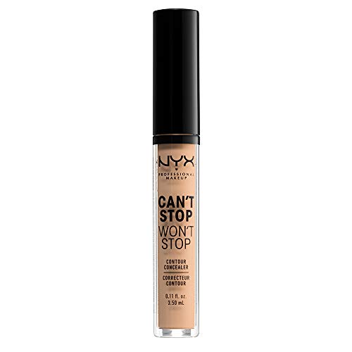 Nyx Professional Makeup Corrector No Comedogénico, Waterproof Y De Larga Duración Can'T Stop Won'T Stop 24H Tono 7 Natural Para Pieles Claras