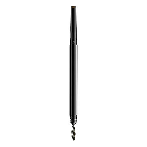 NYX Professional Makeup Lápiz de cejas Precision Brow Pencil, Dos lados: lápiz de cejas y cepillo espiral, Fórmula vegana, Tono: Espresso