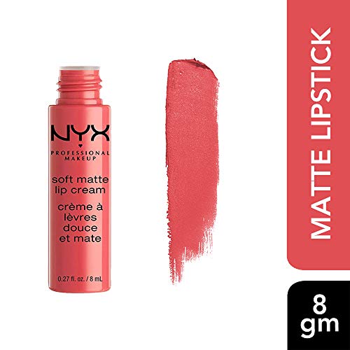 NYX Professional Makeup Pintalabios Soft Matte Lip Cream, Acabado cremoso mate, Color ultrapigmentado, Larga duración, Fórmula vegana, Tono: Antwerp