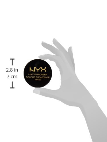NYX Professional Makeup Polvos bronceadores Matte Bronzer, Polvos compactos, Sin brillos, Fórmula vegana, Tono: Dark Tan