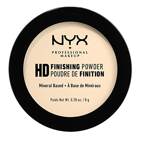 NYX Professional Makeup Polvos fijadores High Definition Finishing Powder, Polvos compactos, Unifica la piel, Acabado mate, Absorbe brillos, Fórmula vegana, Tono: Banana