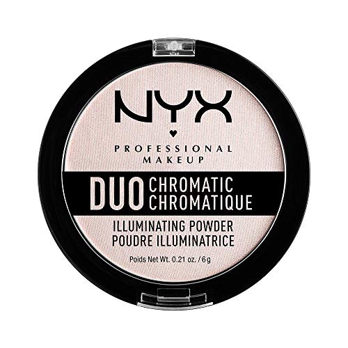 Nyx Professional Makeup Polvos Iluminadores Duo Chromatic Tono 4 Snow Rose 6 G