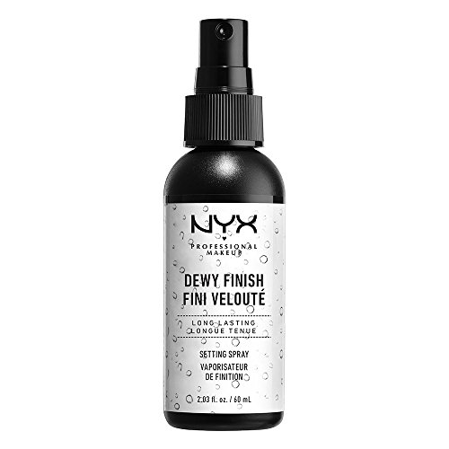 NYX Professional Makeup Spray fijador Makeup Setting Spray, Larga duración, Ligero, Fórmula vegana, Acabado Dewy (hidratado), 60 ml