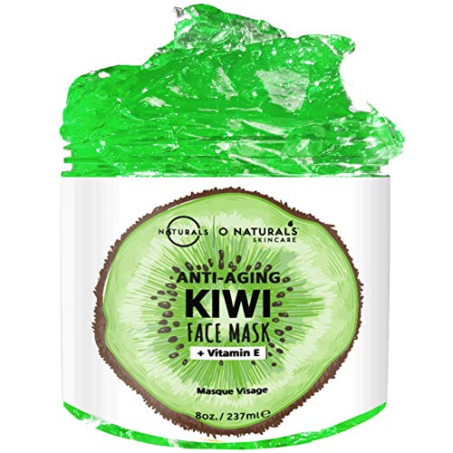 O Naturals Mascarilla Facial de Kiwi Vitamina E. Anti envejecimiento,Revive la Piel Cansada, Combate los Radicales Libres . Anti arrugas y Líneas de Expresión . Piel Mixta . ORGÁNICO 240 ml