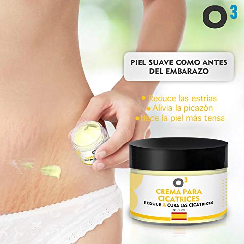 O³ Crema Cicatrizante 50 ml Para Cicatrices Acné – Quemaduras – Cortes – Eliminar Estrías – Crema Cicatrices Para Quitar Manches En La Piel – Nuevas y Antiguas