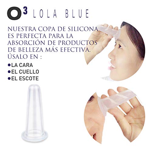 O³ Serum Acido Hialuronico Puro 2×30 ml Lola Pink Con Copa Masaje Cara De Silicona| Serum Facial Acido Hialuronico Puro 100% Altamente Dosificado | Ácido Hialurónico Contra Envejecimiento De Piel