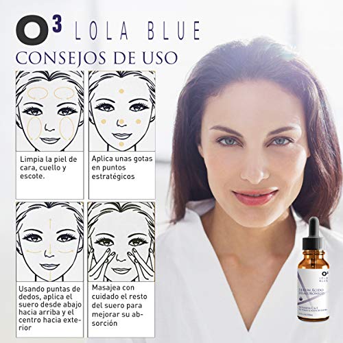 O³ Serum Acido Hialuronico Puro 2×30 ml Lola Pink Con Copa Masaje Cara De Silicona| Serum Facial Acido Hialuronico Puro 100% Altamente Dosificado | Ácido Hialurónico Contra Envejecimiento De Piel