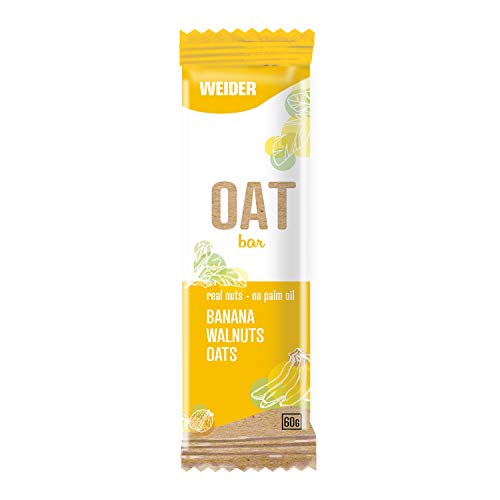 OAT BAR Sabor Plátano, barrita de avena sin aceite de palma, 60 g