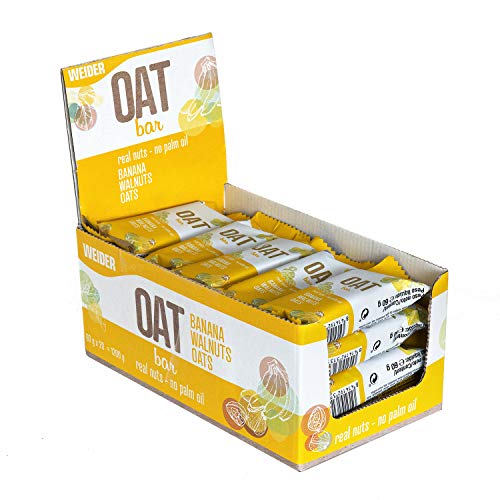 OAT BAR Sabor Plátano, barrita de avena sin aceite de palma, 60 g