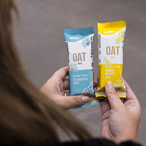 OAT BAR Sabor Plátano, barrita de avena sin aceite de palma, 60 g