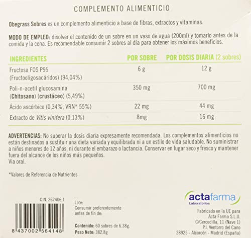 Obegrass Control de Peso - 492 gr