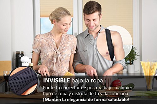 Odeosan Clinique Corrector de Postura para Espalda, Hombro y Clavícula Hombre y Mujer | Soporte Ajustable Unisex de Calidad para Mejorar Postura y Aliviar Dolor | Apoyo de Columna y Tronco Cifosis