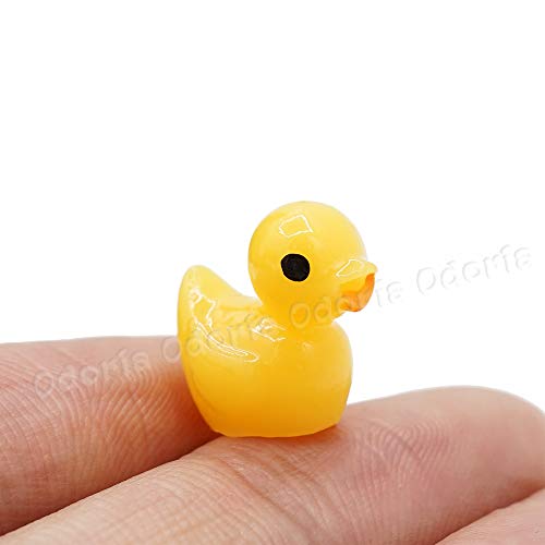 Odoria 1/12 Miniatura 2PZ Pato Amarillo Juguete de Baño Decorativo para Casa de Muñecas