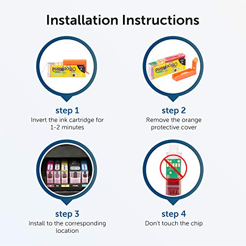 OfficeWorld - Cartuchos de tinta para Canon PGI-570 CLI-571 (compatible con Canon Pixma MG5750 TS5050 MG5751 MG5753 MG6850 MG6851 MG6852 TS5051 TS5053 TS5055 TS6050 TS6051)