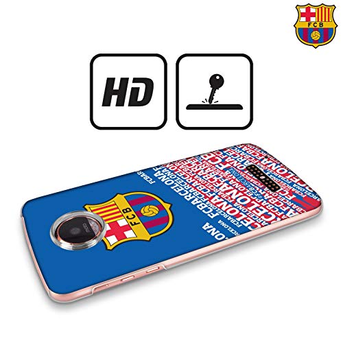 Official FC Barcelona Impact Crest Hard Back Case Compatible for Motorola Moto X Style/Pure