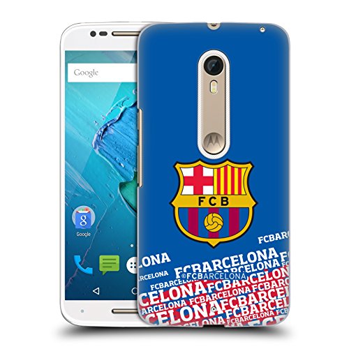 Official FC Barcelona Impact Crest Hard Back Case Compatible for Motorola Moto X Style/Pure