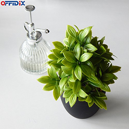 OFFIDIX Planta Artificial de eucalipto de plástico con Maceta, Escritorio de Oficina, hogar y Regalo para Amigos, Planta Falsa con macetas de plástico para decoración del hogar