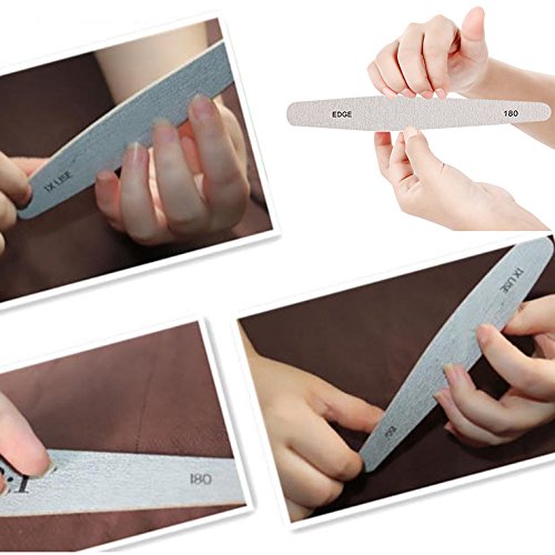 OFKPO 6 Pcs Lima de Uñas Profesional (Grano 100/150/180/220/240/280/1000/4000)