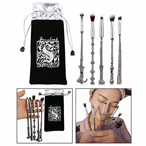 OFKPO Juego de 6 Pinceles de Maquillaje de Varitas Mágicas, para Base de Maquillaje, Colorete, Corrector de Ojeras, Base líquida