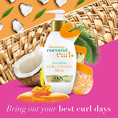 ogx de remojo con coco rizos Frizz desafiando Curl Estilo Leche, 177 ml