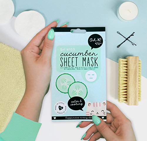 Oh K!- Máscara de hoja de pepino, Color transparente (NPW NPW54705)