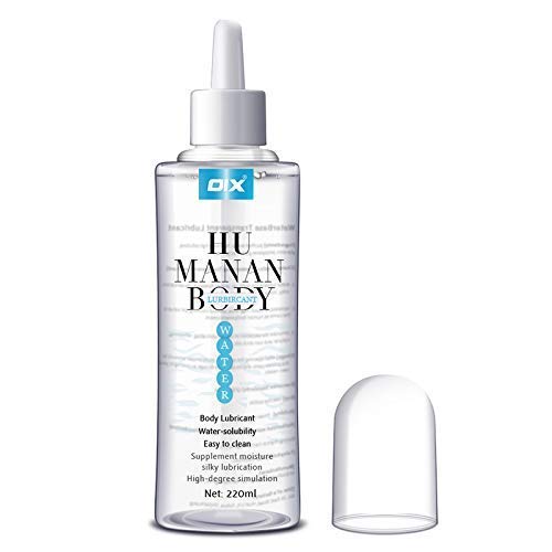 OIX Gel Lubricante a Base de Agua, 220ml Geles 100% Natural Sin Fragancia Efecto & Larga Duración, Funciona con Todos los Tipos de Condones de Látex y Juguetes de Silicona