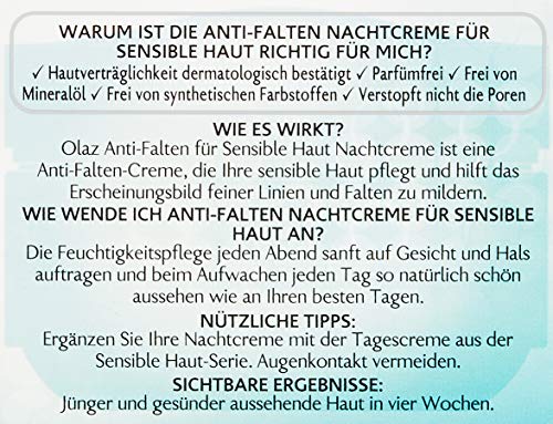 Olay Anti-Arrugas Sensible crisol Crema de Noche, 50 ml