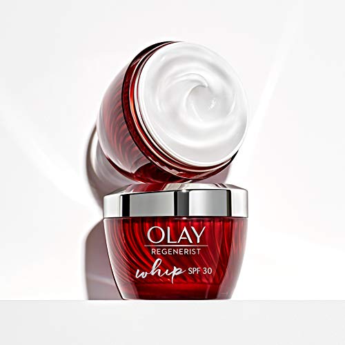 Olay Regenerist Whip Light as Air Anti-Envejecimiento Hidratante para una piel más firme con SPF30, Ácido Hialurónico, 50 ml