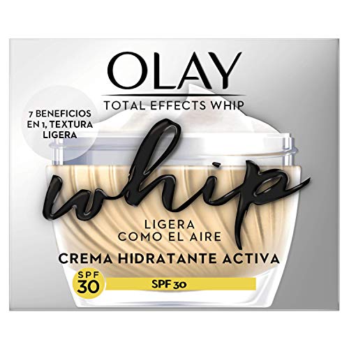 Olay Total Effects Whip Light as Air Hidratante SPF30, Crema vitamina C y E para una piel de aspecto saludable, 50 ml
