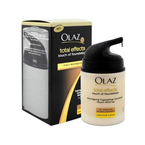 Olaz Total Effects BB Cream - Crema hidratante con color (FPS 15 pieles oscuras 50 ml)