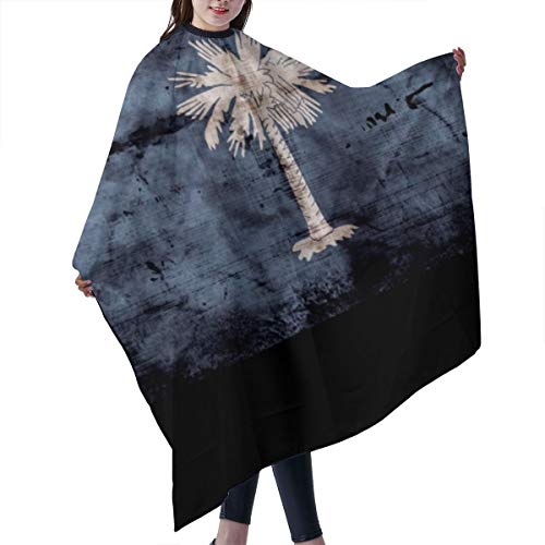 Old South Carolina - Capa profesional de peluquería, delantal de corte de pelo de poliéster para peluquería, peluqueros y barberos para hombres y mujeres, 55 x 66 pulgadas