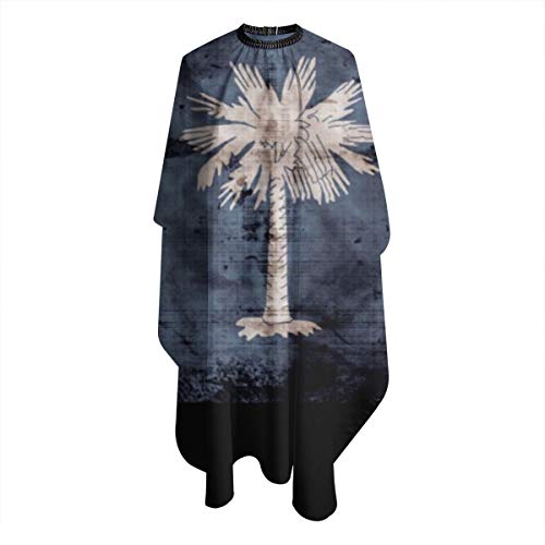 Old South Carolina - Capa profesional de peluquería, delantal de corte de pelo de poliéster para peluquería, peluqueros y barberos para hombres y mujeres, 55 x 66 pulgadas