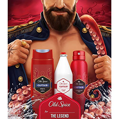 Old Spice 8001841410104 Captain Travel Set de Regalo para Hombres
