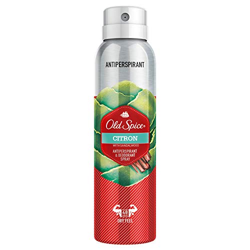 Old Spice Citron - Desodorante Spray antitranspirante, pack de 6 x 150 ml, total de 900 ml