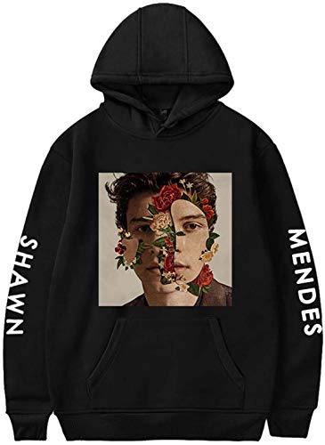 OLIPHEE Sudaderas de Primavera diseño Simple para Fans de Shawn Mendes para Mujer dmg Hei-M