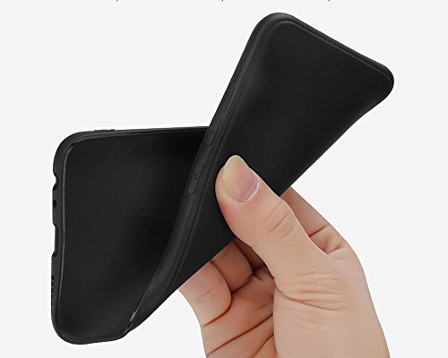 Olliwon Funda Compatible con Xiaomi Mi Mix 2, Delgado Funda Case Cover, Slim Suave Sedoso Scrub Shell Plena Protección Trasera Piel Siento Funda para Xiaomi Mi Mix 2 - Negro